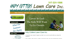 Desktop Screenshot of indycutterslawncareinc.com