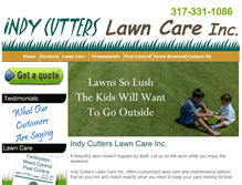 Tablet Screenshot of indycutterslawncareinc.com